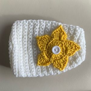 Hand knitted headbands.